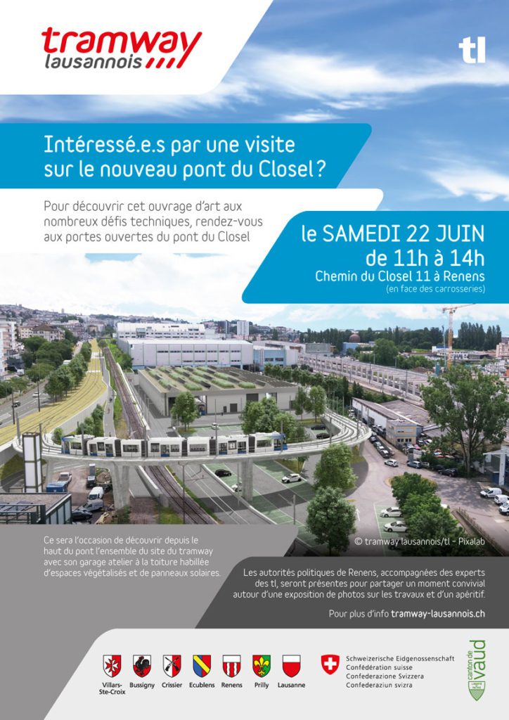 Visite du nouveau pont du Closel le 22 juin 2024